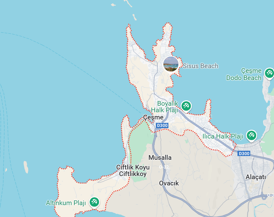 Directions to Çeşme