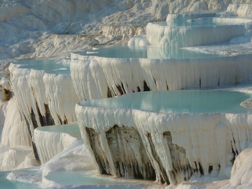How Were the Pamukkale Travertines Formed? 